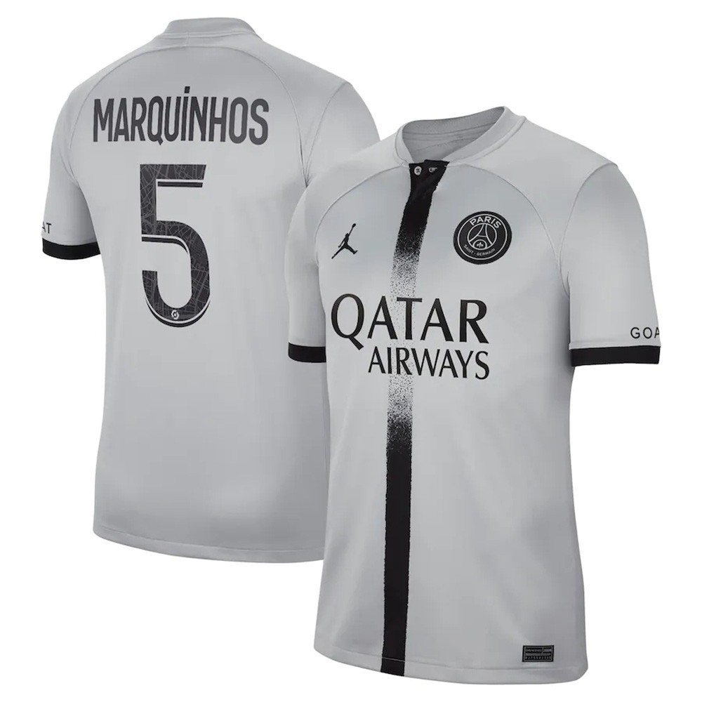 MAILLOT PSG EXTERIEUR MARQUINHOS 2022-2023 MAILLOT PSG EXTERIEUR MARQUINHOS 2022-2023