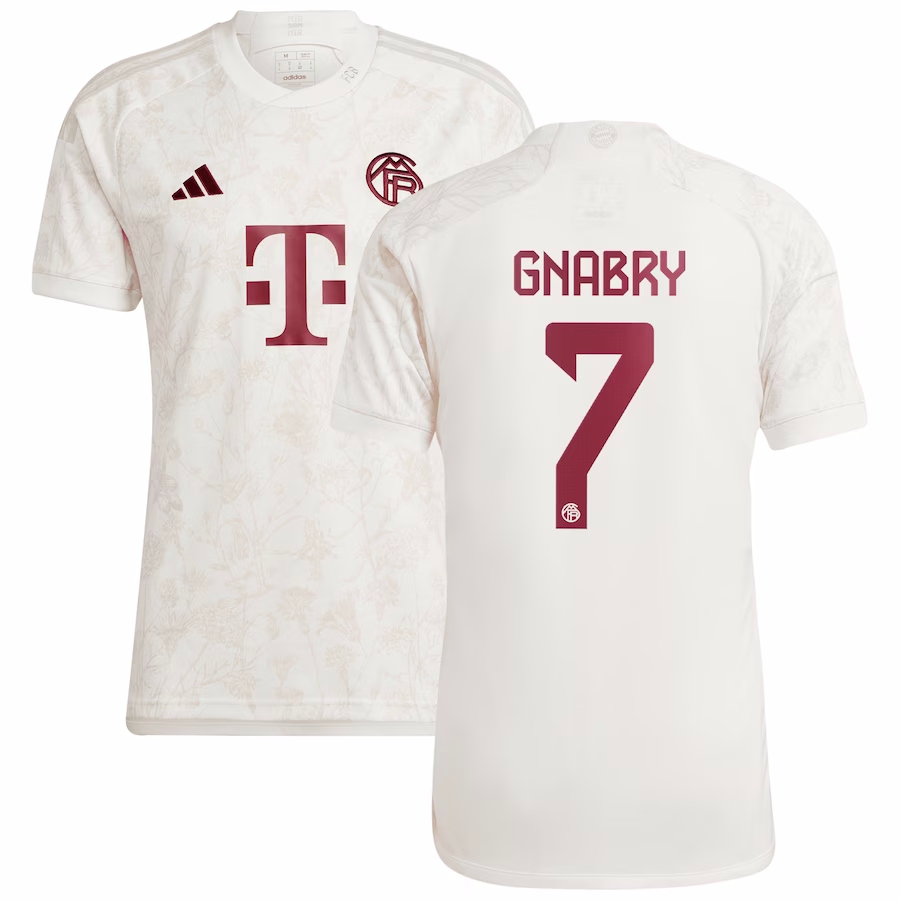 MAILLOT BAYERN MUNICH THIRD GNABRY 2023-2024 MAILLOT BAYERN MUNICH THIRD GNABRY 2023-2024