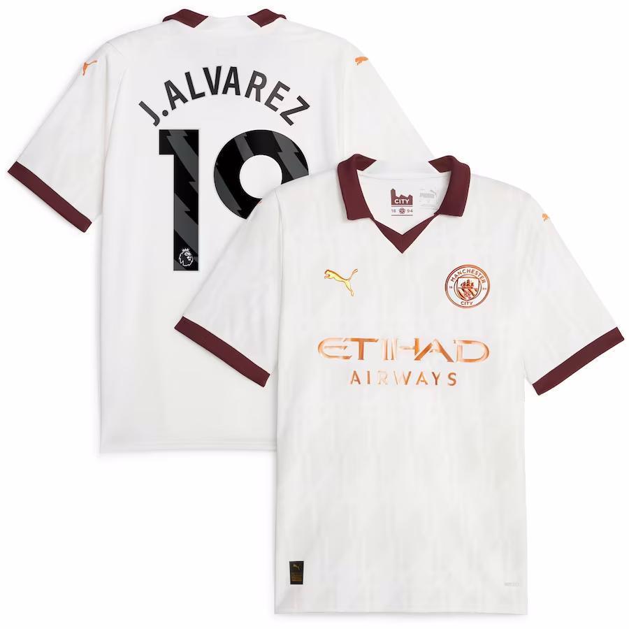 MAILLOT MANCHESTER CITY EXTERIEUR JULIAN ALVAREZ 2023-2024 MAILLOT MANCHESTER CITY EXTERIEUR JULIAN ALVAREZ 2023-2024