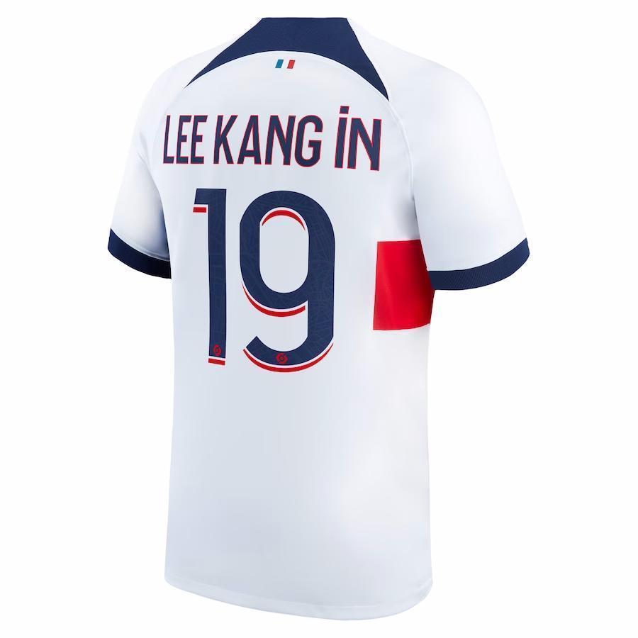 MAILLOT PSG EXTERIEUR LEE KANG IN 2023-2024 MAILLOT PSG EXTERIEUR LEE KANG IN 2023-2024
