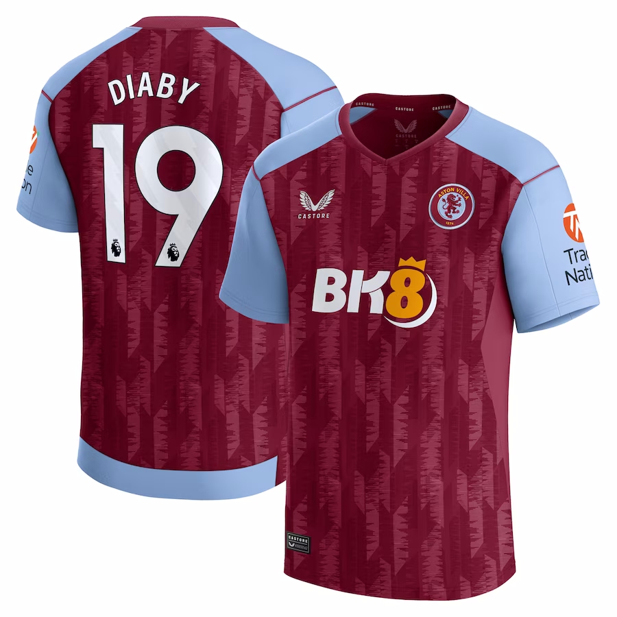 MAILLOT ASTON VILLA DOMICILE DIABY 2023-2024 MAILLOT ASTON VILLA DOMICILE DIABY 2023-2024