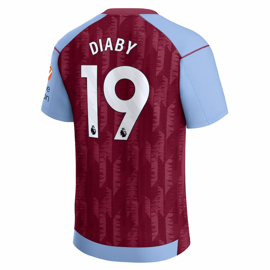 MAILLOT ASTON VILLA DOMICILE DIABY 2023-2024 MAILLOT ASTON VILLA DOMICILE DIABY 2023-2024