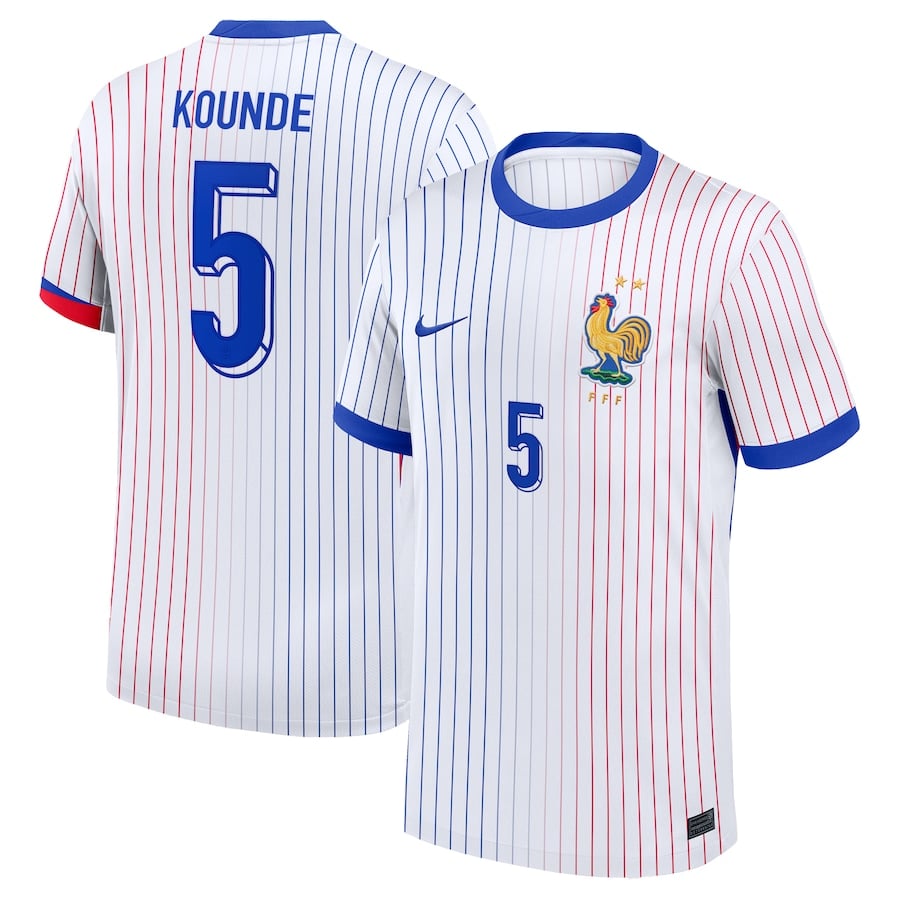 MAILLOT FRANCE EXTERIEUR KOUNDE SAISON 2024-2025 MAILLOT FRANCE EXTERIEUR KOUNDE SAISON 2024-2025
