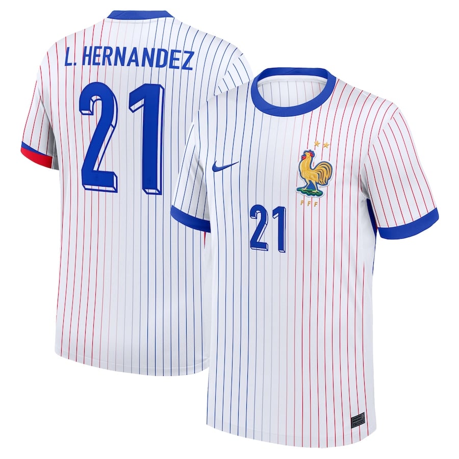 MAILLOT FRANCE EXTERIEUR L.HERNANDEZ SAISON 2024-2025 MAILLOT FRANCE EXTERIEUR L.HERNANDEZ SAISON 2024-2025