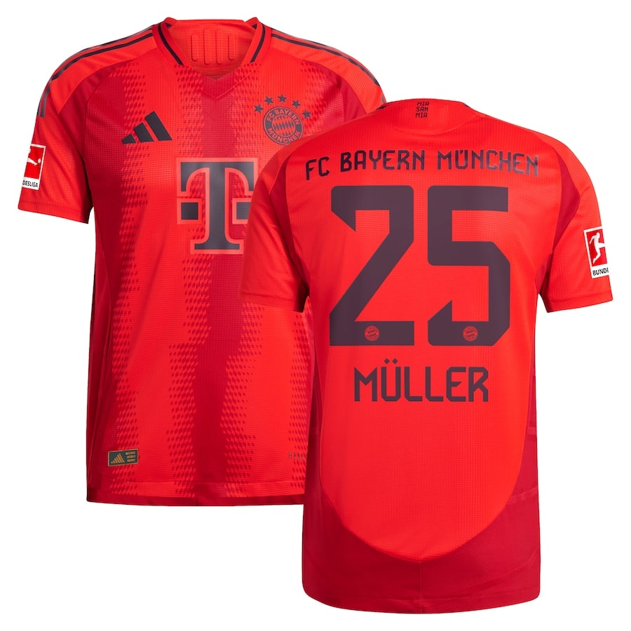 MAILLOT BAYERN MUNICH DOMICILE MULLER VERSION AUTHENTIC SAISON 2024-2025 MAILLOT BAYERN MUNICH DOMICILE MULLER VERSION AUTHENTIC SAISON 2024-2025