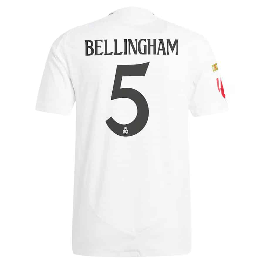 MAILLOT REAL MADRID DOMICILE BELLINGHAM VERSION AUTHENTIC SAISON 2024-2025 MAILLOT REAL MADRID DOMICILE BELLINGHAM VERSION AUTHENTIC SAISON 2024-2025