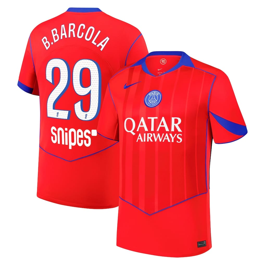 MAILLOT PSG THIRD BARCOLA SAISON 2025-2026 MAILLOT PSG THIRD BARCOLA SAISON 2025-2026