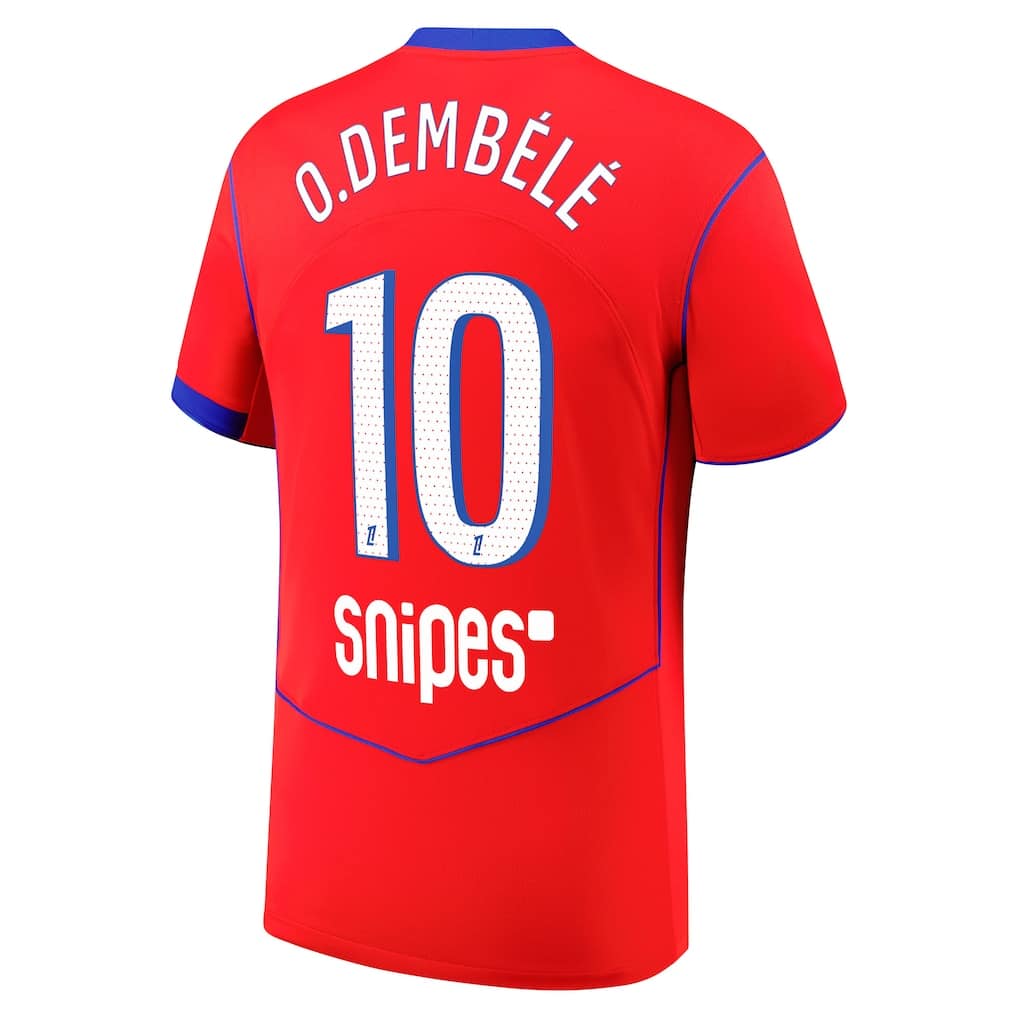 MAILLOT PSG THIRD DEMBELE SAISON 2025-2026