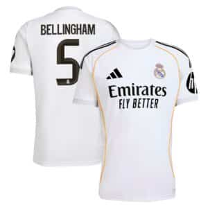 MAILLOT REAL MADRID DOMICILE BELLINGHAM SAISON 2025-2026